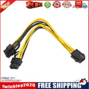 20cm 6 Pin to Dual 8 Pin PCI Power Splitter Cable VGA PCI Express Adapter