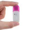 5pcs Bluetooth-compatible 5.0 Mini USB Adapter Audio Stereo Receive(Purple)