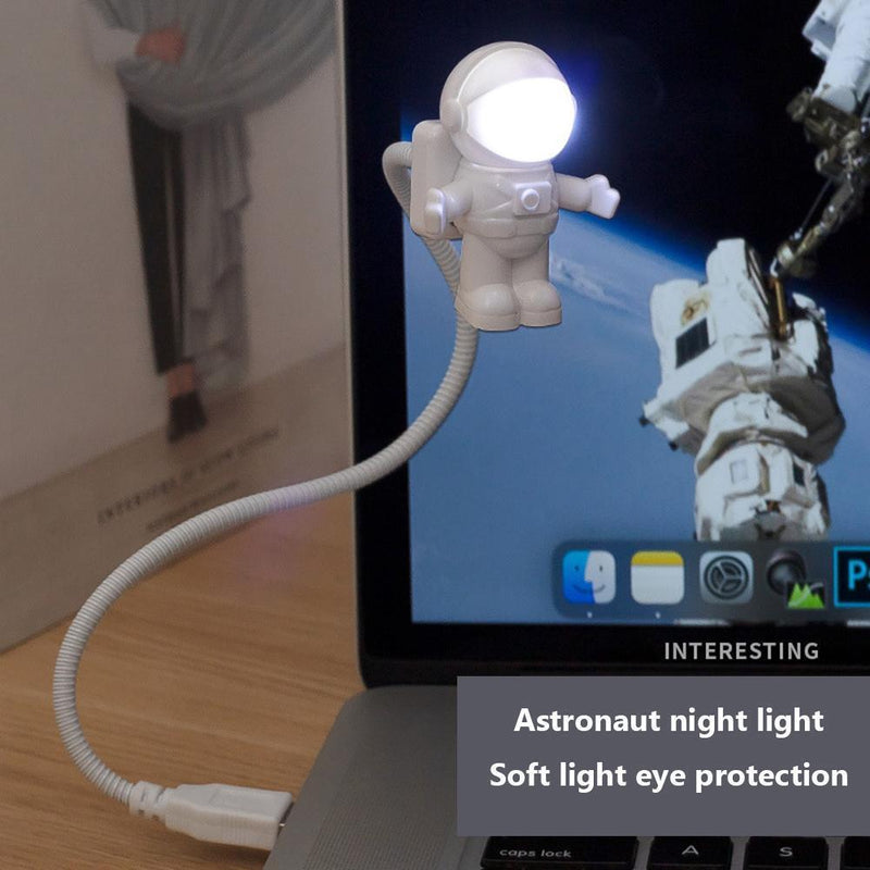 USB Night Light LED Astronaut Reading Desk Table Space Decoration Lighting
