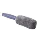 Microfiber Car Wheel Rim Brush Plastic Handle Cleaning Brush Washing Tool Newly
