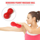 Peanut Shape Massage Fitness Ball Stress Relax Body Spiky Massager (Red) Newly