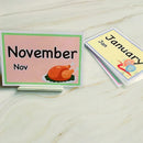 12 Months Of The Year Flash Cards Kids Toddlers Preschool Learning Resource Z7F6