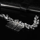 Clips Bridal Hair Ornaments Hair Combs Flower Hair Pin Leaf Crystal Tiara