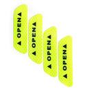 4pcs/set Car OPEN Reflective Tapes Warning Mark Reflective Open Notice Outdoor