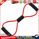 8 Word Rubber Yoga Fitness Chest Expander Rope Workout Equipment (Red) Newly
