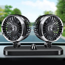 Office Rotatable Cooling Air Circulator Double-head Fan Car Fan Summer Cooling