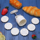 Cartoon Animal 1 Mooncake Mold + 6 Stamps Set DIY Bake Hand Pressure Mould