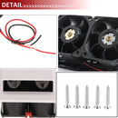 12V Caravan Motorhome Trailer Side Air Vent Fan RV Exhaust Fans (Black) Newly