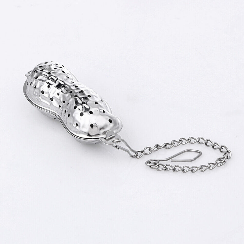Peanut Shaped Tea Strainer Herbal Spice Infuser Loose Leaf Filter Device Newly