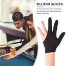3-Finger Open Lycra Snooker Billiard Gloves Left/Right Universal (Black) Newly