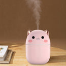 250ml Air Humidifier Cute Aroma Diffuser with Night Light Cool Mist (Pink)