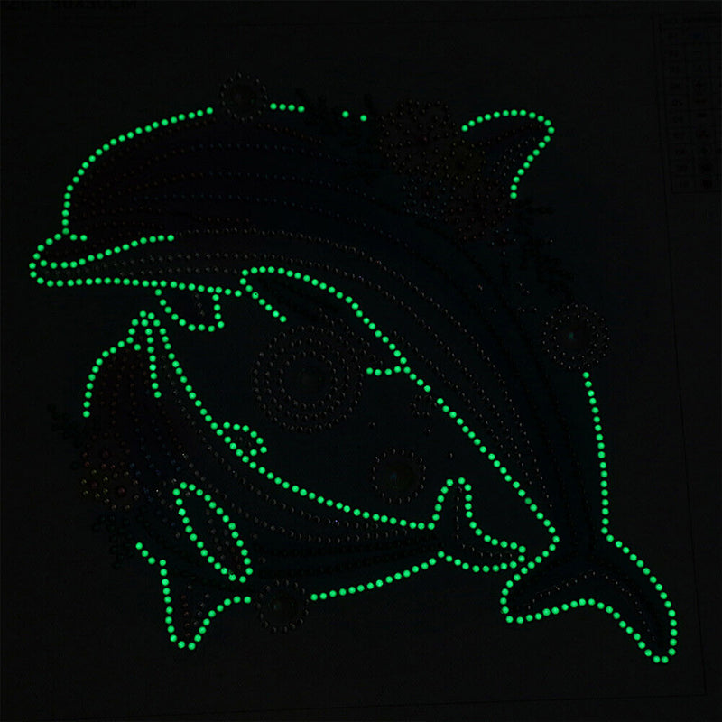 Part Drill Luminous Special Shaped DIY Dolphin 5D Diamond Painting (DZ540) Newly