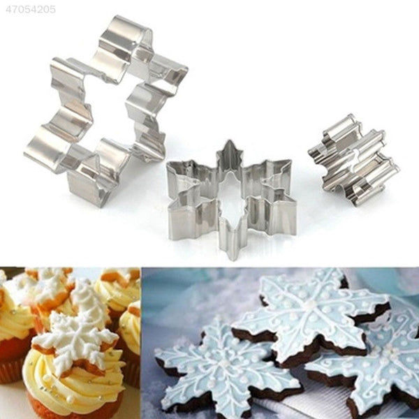 Decorative Tools DIY Snowflake Cookie Cutter Mold Stainless Steel Biscuit