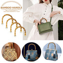 4pcs Bamboo Bags Handles Replacement Purse Handbag Handles Removable DIY Bags