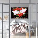 5D Full Round Drill Diamond Painting DIY Peace Dove Picture Rhinestones Craft