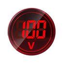 Starnearby 6-100V DC Digital Display Voltmeter Display LED Lamp Round Signalling