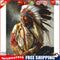 Indians Old Lady Oil Paint By Numbers Kits Canvas Picture DIY Wall Crafts