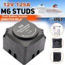 Dual Battery Isolator Voltage Sensitive Relay Split Charge Relay VSR 12V 125
