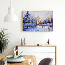 Skier Digital Canvas Handmade Acrylic Color Drawing Kit DIY Hand Painted Artwork