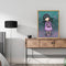 Listen Music Girl Frameless DIY Oil Paint by Numbers Kit Picture Wall Art