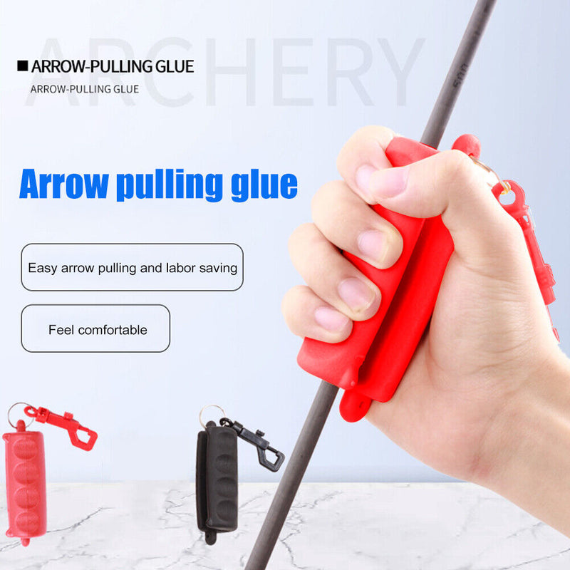 Archery Recurve Bow Remover Extractor Outdoor Silicone Arrow Puller with Clip