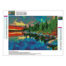 5D Diamond Embroidery Painting DIY Lake Forest Full Drill Cross Stitch Kits