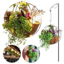 Hanging Basket Porch Flower Garland Eaves Wreath Ornament Christmas Basket