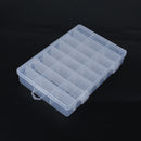 Transparent Fishing Tackle Storage Box Fishing Connector Soft 24 Slots Lure h