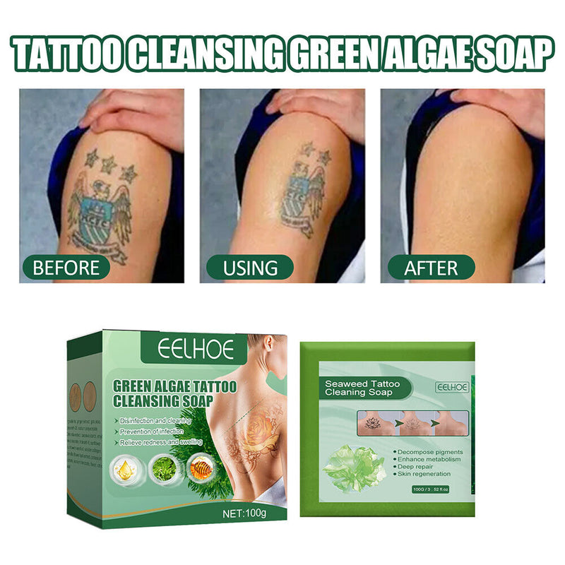 Tattoo Cleaning Liquid Soap Soothing Solution Pigment Green Soap Skin Clean