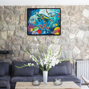DIY Oil Painting By Numbers Kits Sea Turtle Hand Painted Canvas Drawing Picture