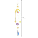 #A Crystal Wind Chime Star Moon Prism Hanging Curtains Pendant Home Garden Decor