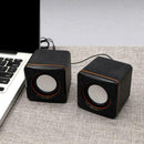 2x Portable Computer Speakers USB Powered Desktop Mini PC Laptop N2M6 M4D4