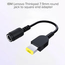 For Lenovo Thinkpad Round Jack to Square Plug Adapter Charger Power Converter`