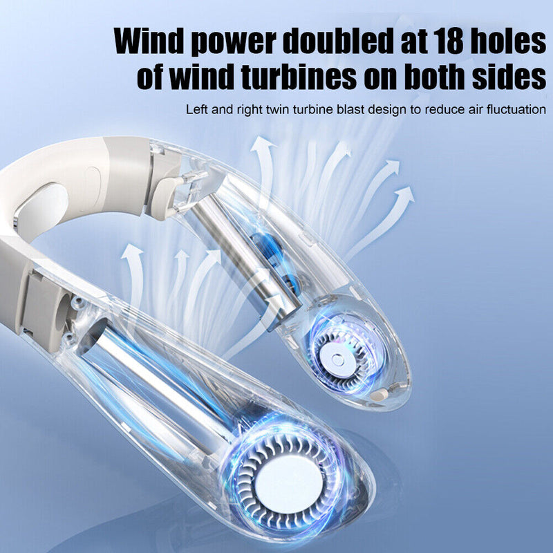 Portable Hanging Neck Fan Air Conditioning Cool Electric Outdoor Wearable Fans