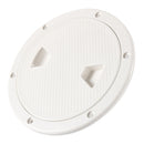 Round Deck Inspection Access Hatch Cover Boat Screw Out Deck Plate (6 inch)