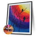 Bird Mosaic Diamond Painting Drawing Full Round Crystal Drill DIY Art Handc