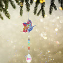DIY 5D Diamond Painting Rainbow Maker Wind Chime Light Catcher (Butterfly) Newly