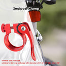 31.8mm Seatpost Clamp Quick Release MTB Bike Seat Post Tube Clip (Red)