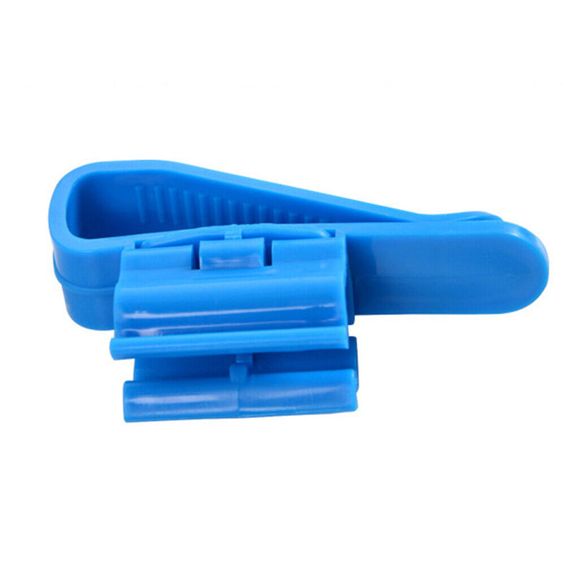 Aquarium Filtration Water Pipe Bucket Clip Tube Flow Control Clamp (Blue) Newly