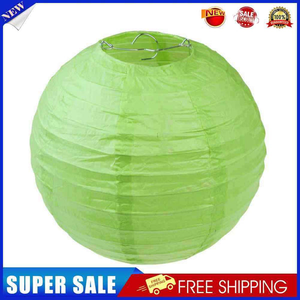 5pcs 8 inch Round Chinese Paper Lantern DIY Lamp Party Decor(Green)