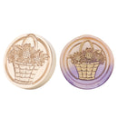 Flower Basket Retro Wax Seal Stamp Head Fire Paint for Wedding Card Making Decor