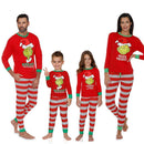 Parent-Child Cartoon Pajamas Kids 2pcs Christmas Men Women Letters Clothes Sets