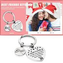 Steel Key Chain Keyring Heart Good Friend Message Giftes Friend Beast L4S5