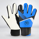 Kids Soccer Football Goalkeeper Gloves Finger Protection Gloves (Blue 7)