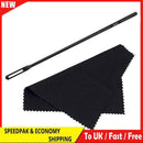 345mm/14 inch Plastic Flute Cleaning Rod with Random Color Cloth Cleaning Kit