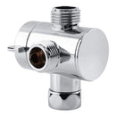 Adjustable Switch 3-Way Connector Shower Head Shunt T-adapter Diverter Valve