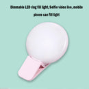 LED Selfie Ring Light Mobile Phone Mini Fill Lights Live Clip Lamp (Pink) Newly