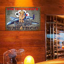 Retro Metal Sign Character Pattern Kitchen Bedroom Art Plates Painting Gift