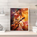 Violin Playing Oil Paint By Numbers Wall Art Posters Craft Kit Home Decor