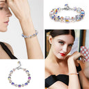 Exquisite Romance Auroras Crystal Bracelet Shinny Link Chain Geometric Shape